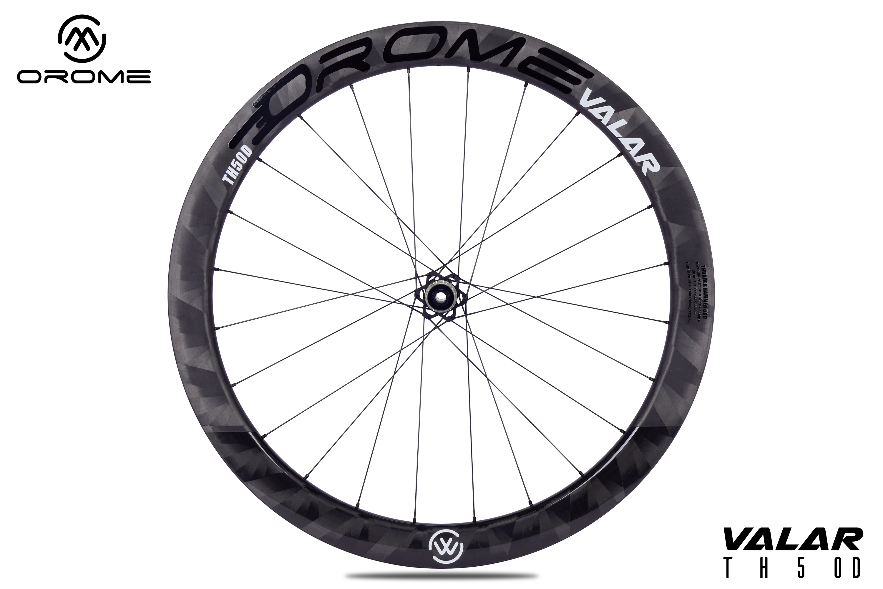 OROME VALAR TH50D Carbon Road Disc Brake Wheelsets, Disc Brake Carbon Wheels. Superlight Carbon Disc Brake Wheelsets
