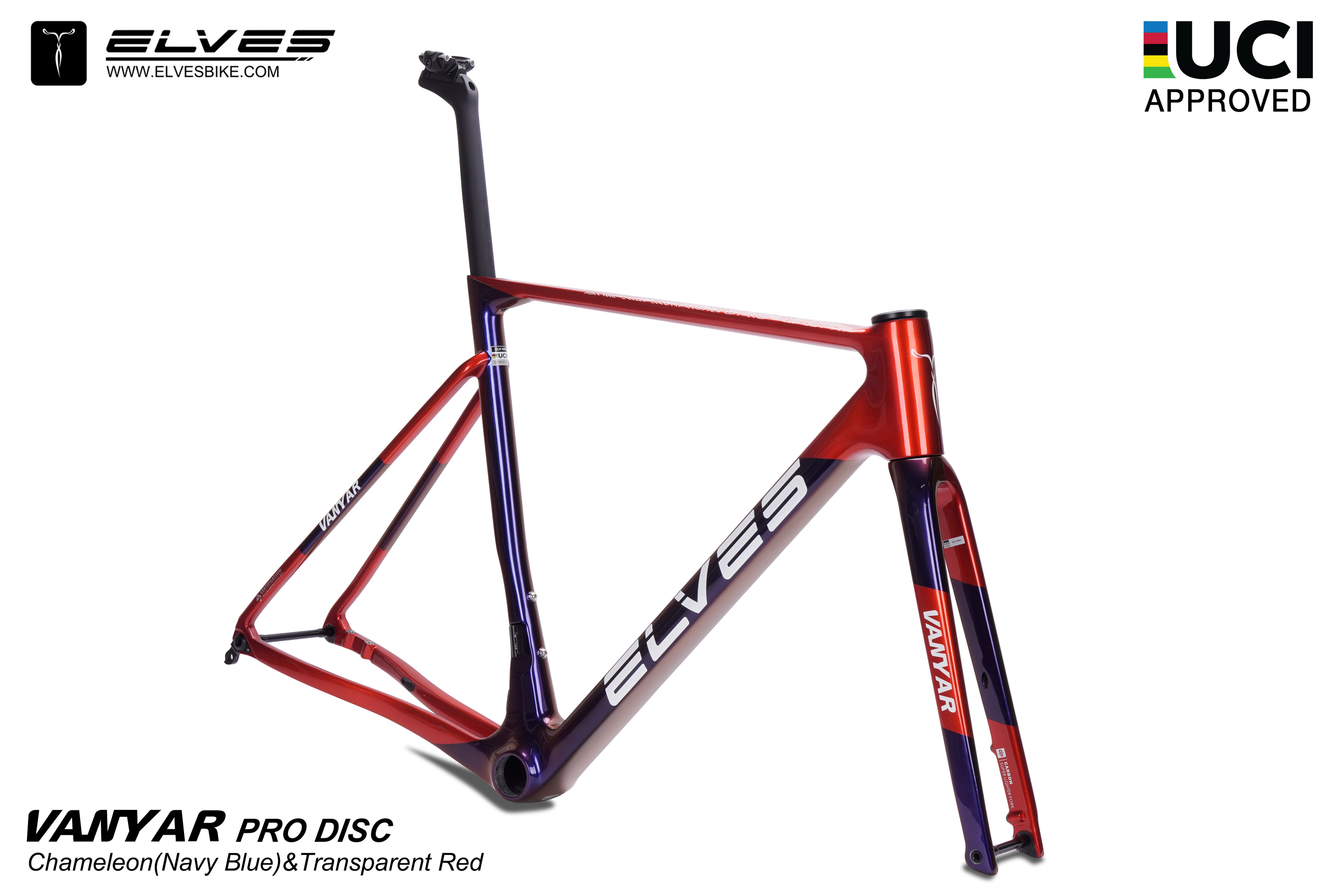 2024 ELVES VANYAR Full Carbon DISC Road Framesets, Superlight Disc Road Frame