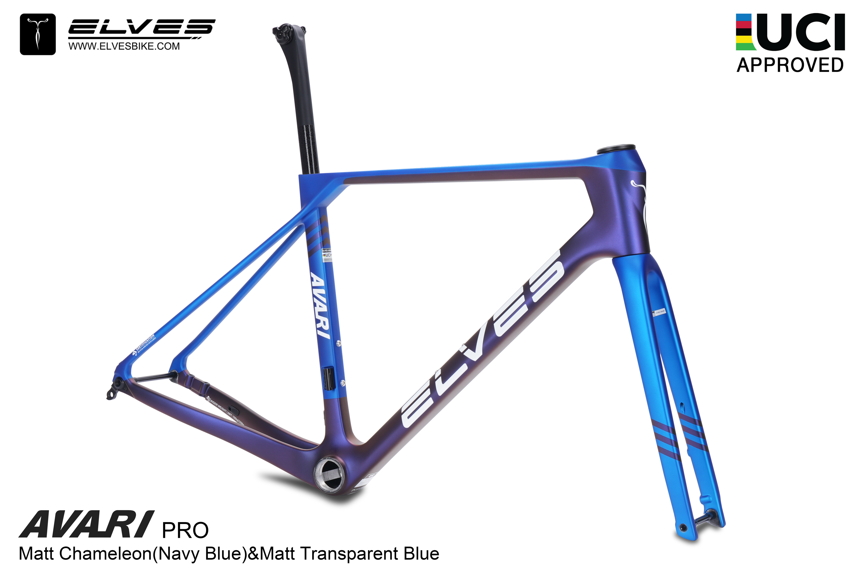 ELVES AVARI PRO ROAD DISC FRAMESETS UCI