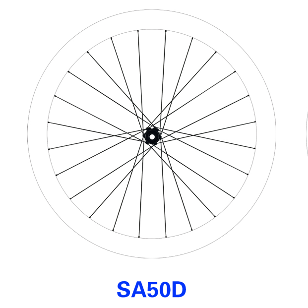 ELVES OROME SA Series Custom Painted Carbon Road Disc Wheelset