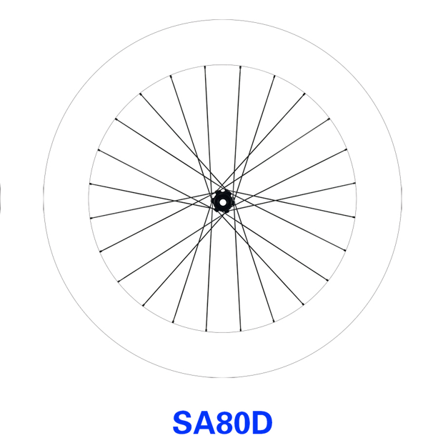 ELVES OROME SA Series Custom Painted Carbon Road Disc Wheelset