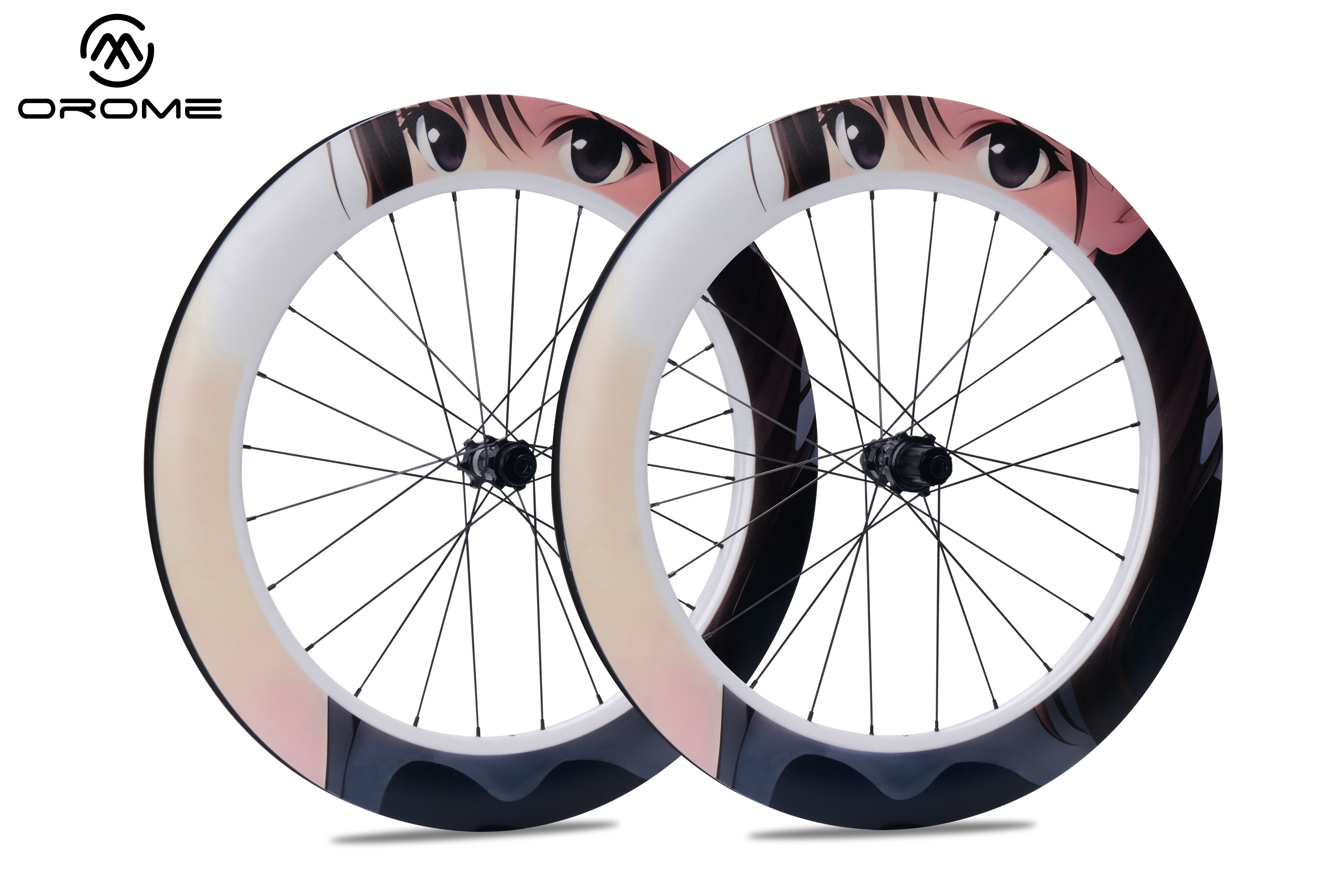 ELVES OROME SA Series Custom Painted Carbon Road Disc Wheelset