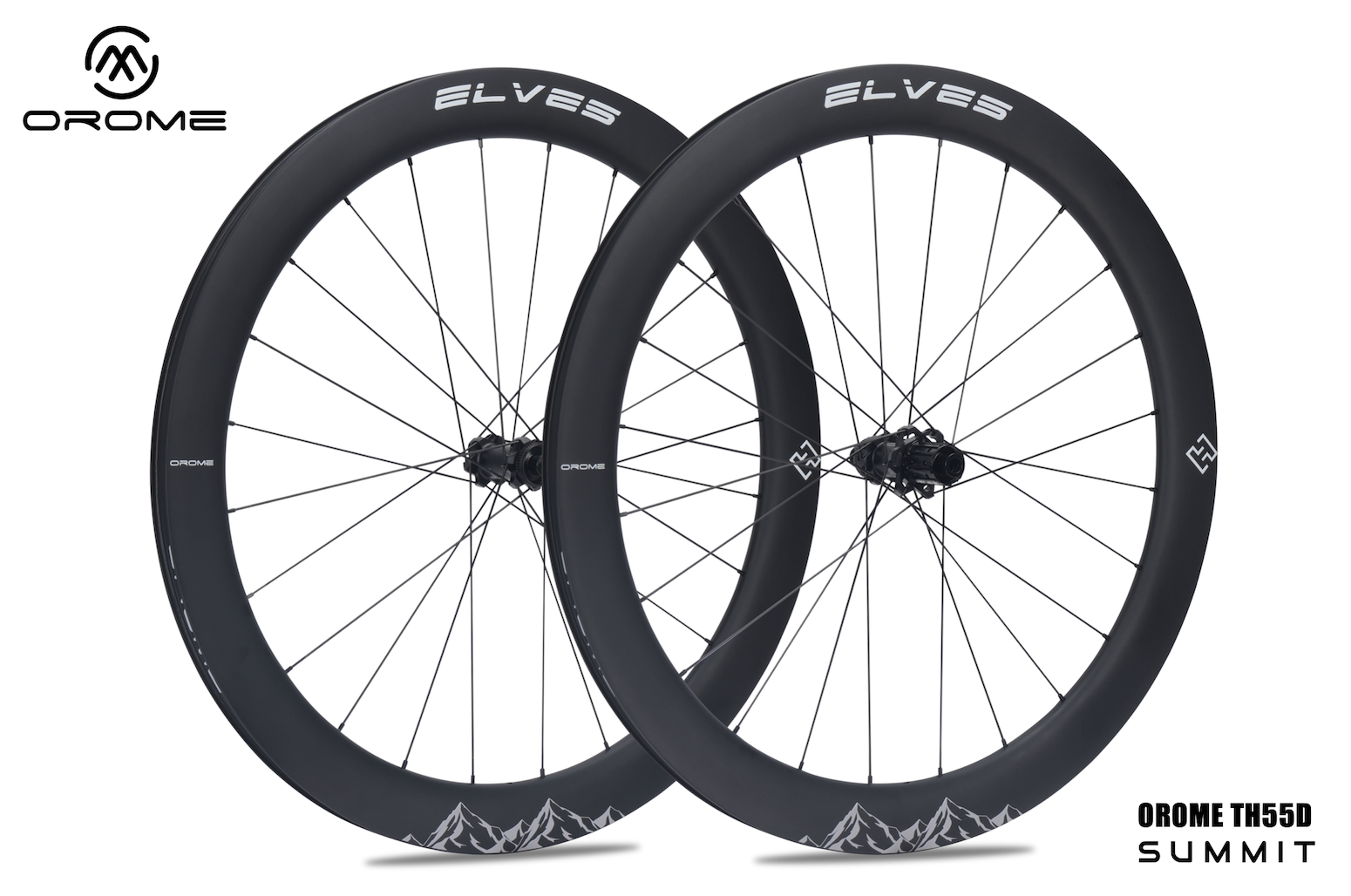 ELVES OROME SA Series Custom Painted Carbon Road Disc Wheelset