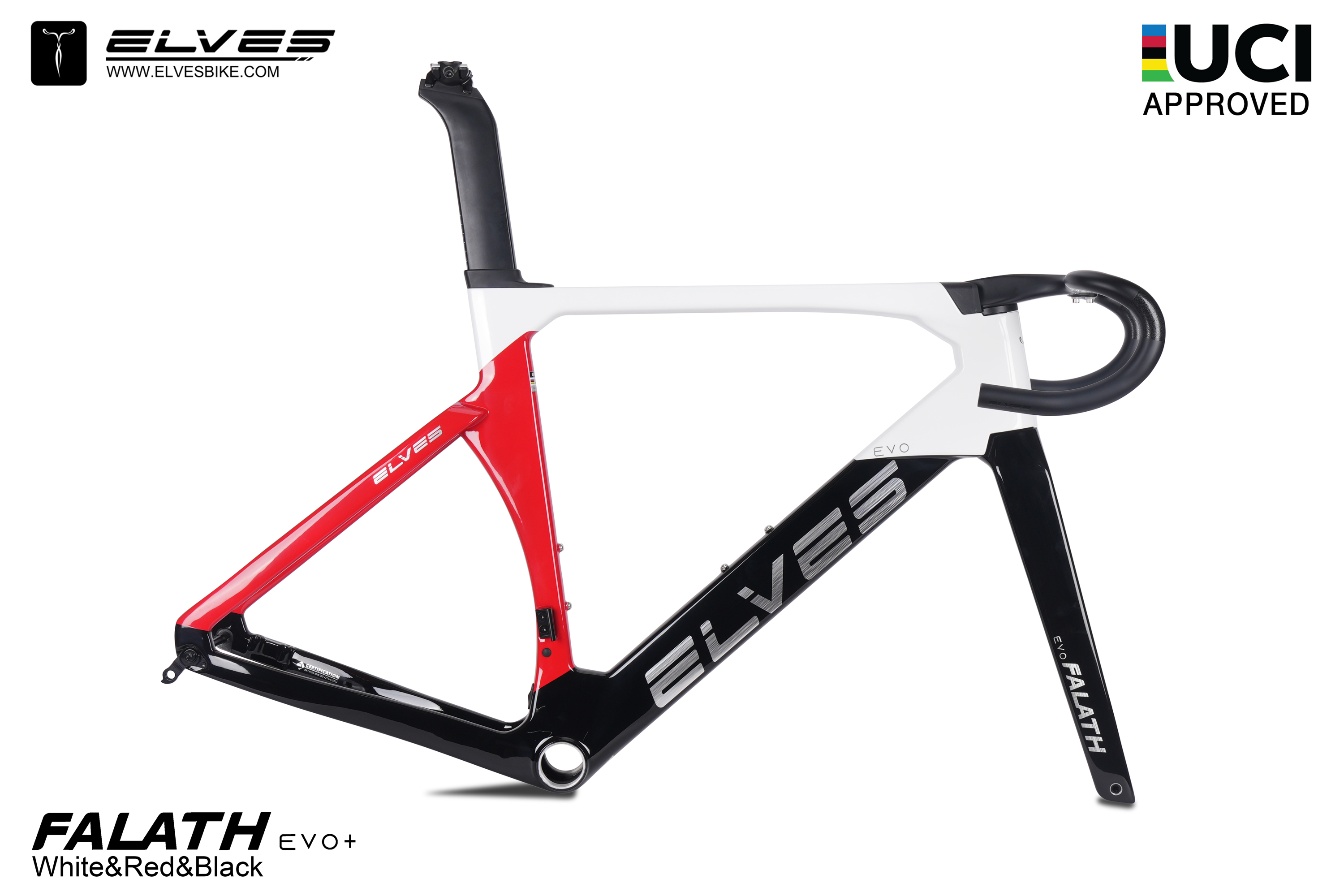UCI Approved! ELVES Falath EVO+ Carbon Road Disc Framesets UCI Approved