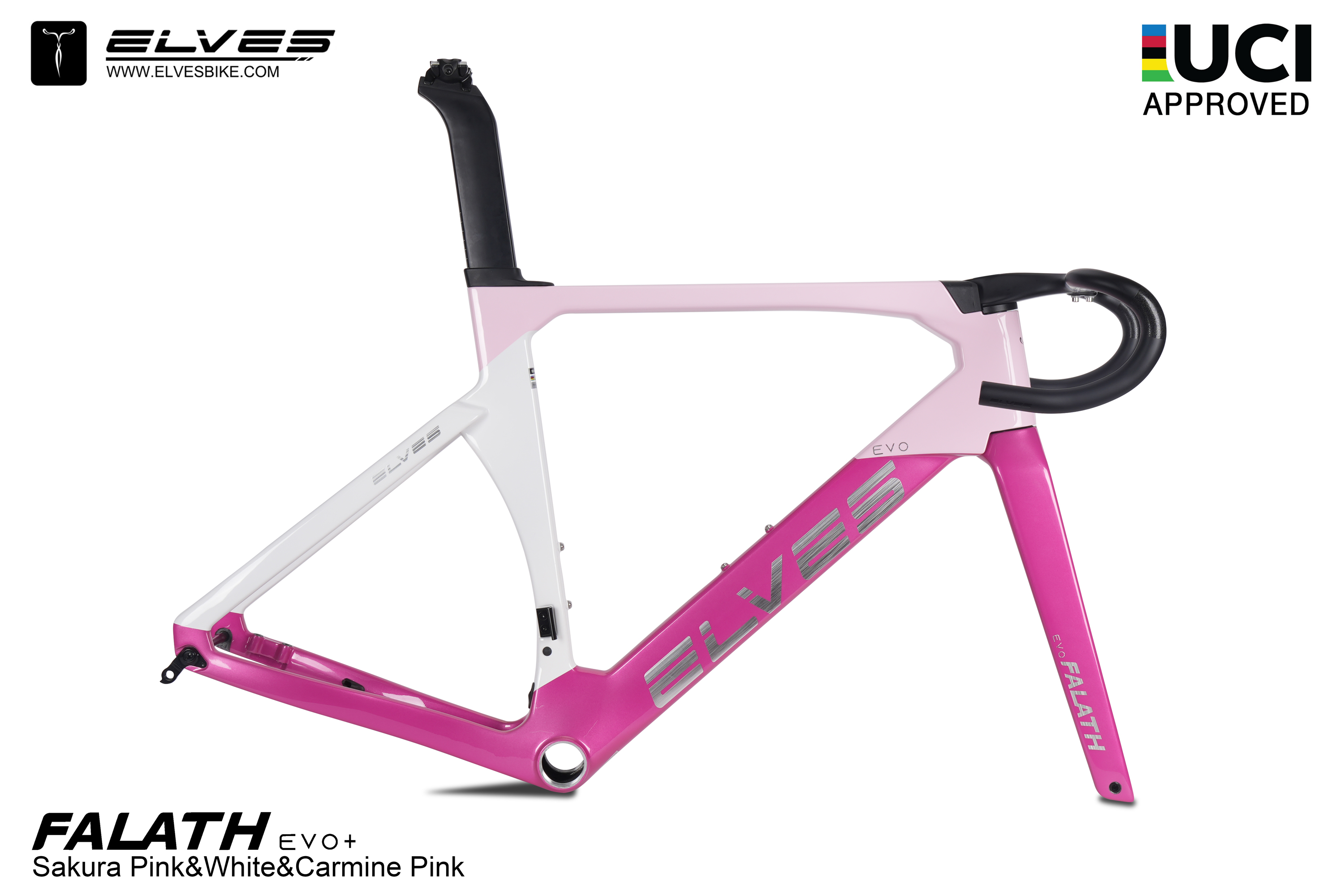UCI Approved! ELVES Falath EVO+ Carbon Road Disc Framesets UCI Approved